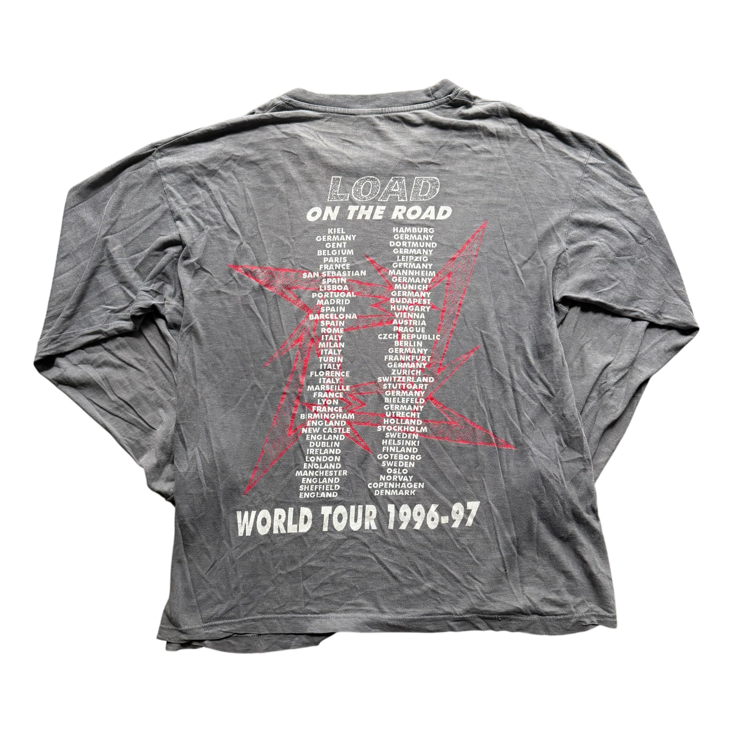 1996 Metallica “Load On The Road” Faded Long Sleeve Tee