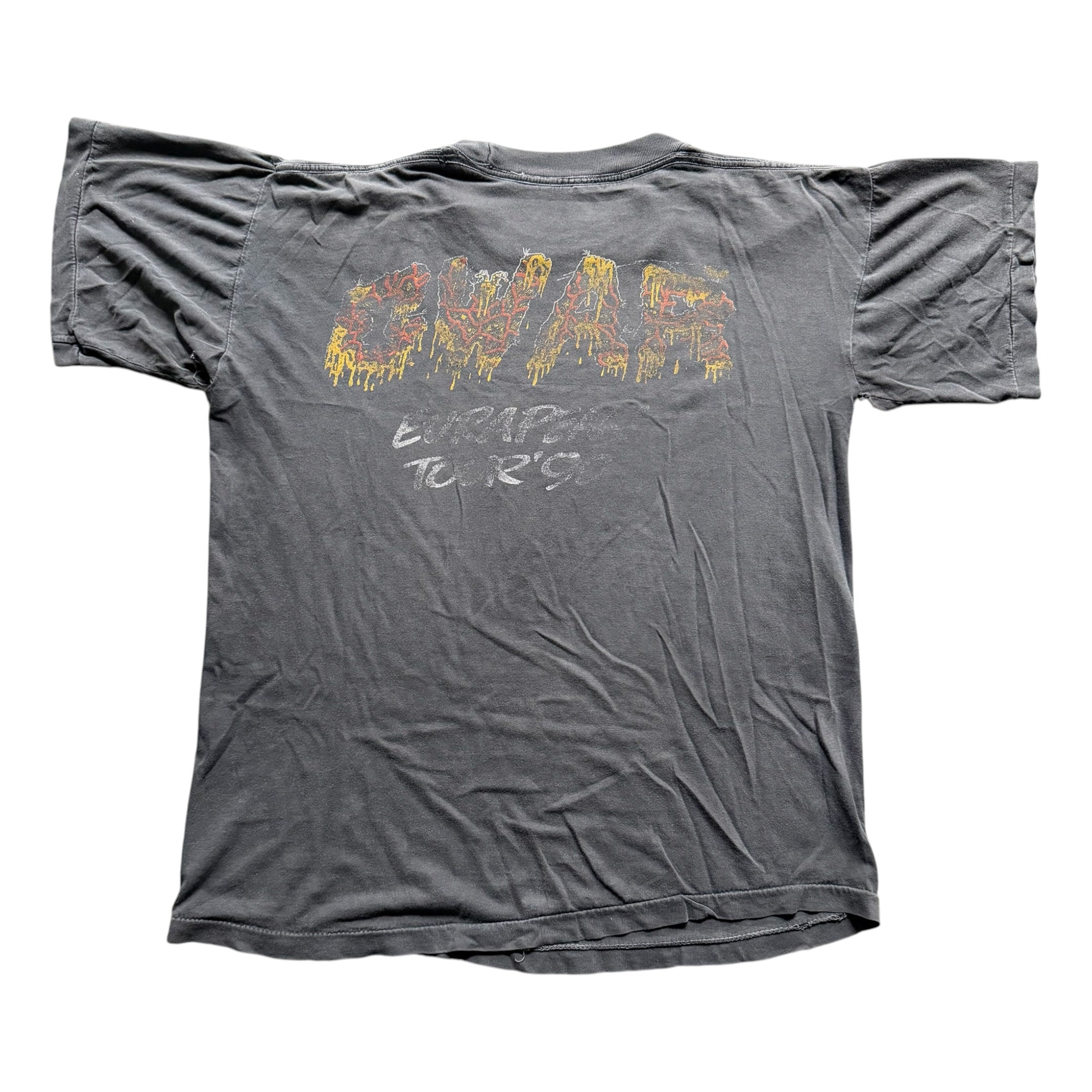 GWAR European Tour 1990 Faded Tee