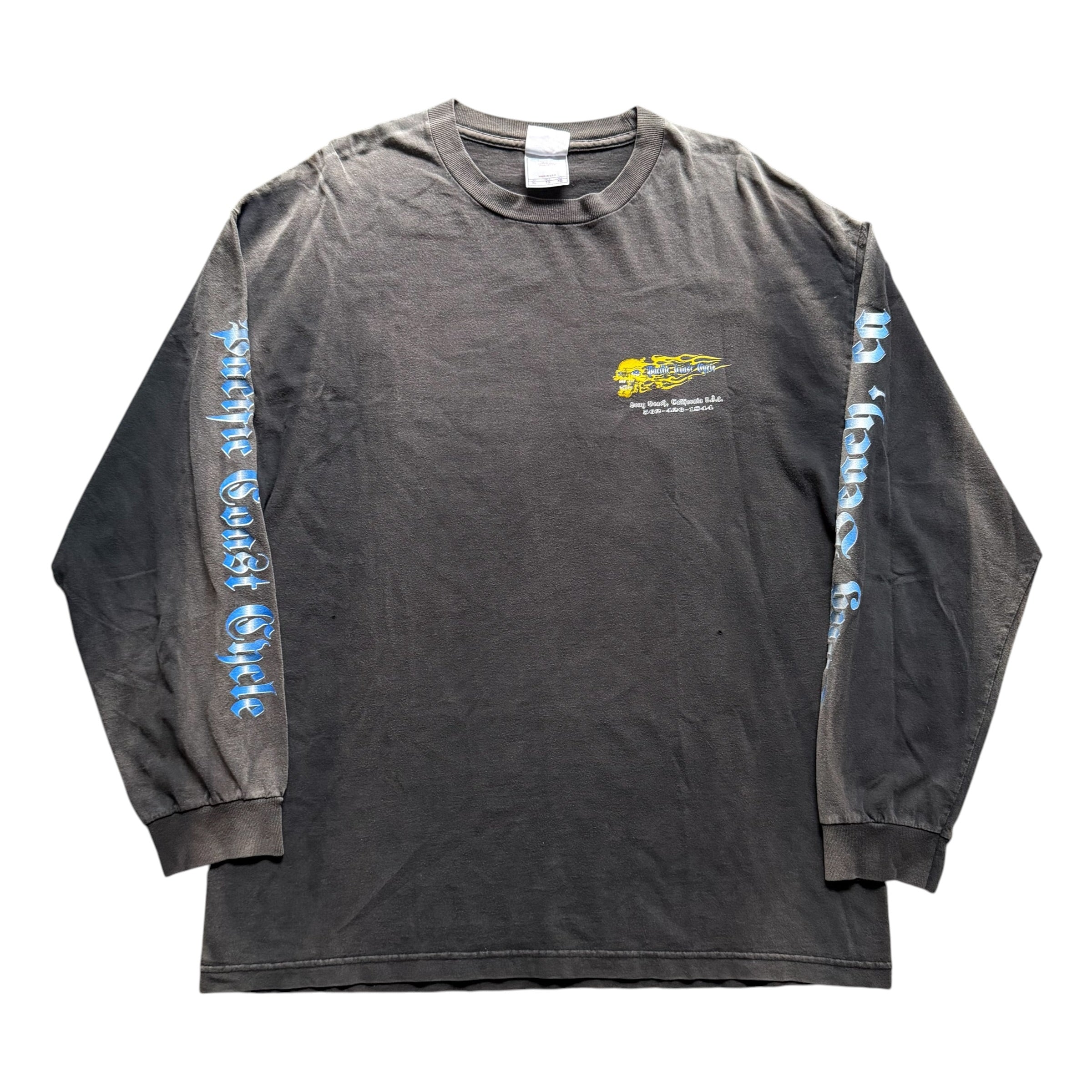 Vintage 90s Pacific Coast Cycle Long Sleeve Biker Tee