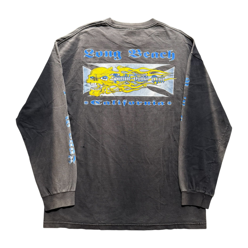 Vintage 90s Pacific Coast Cycle Long Sleeve Biker Tee
