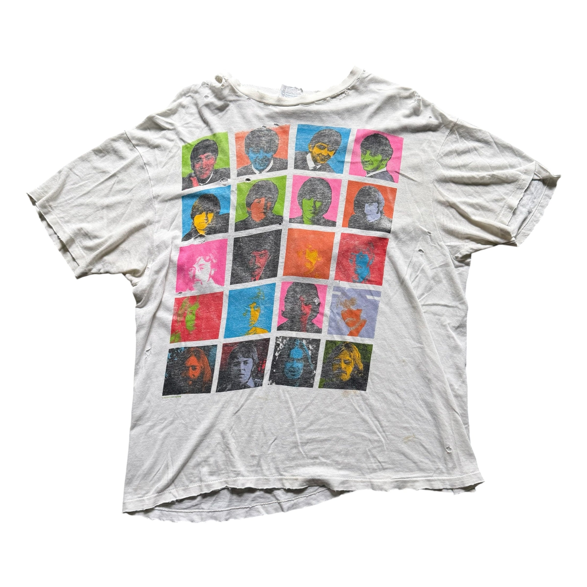 1989 RARE Single Stitch The Beatles Band Tee