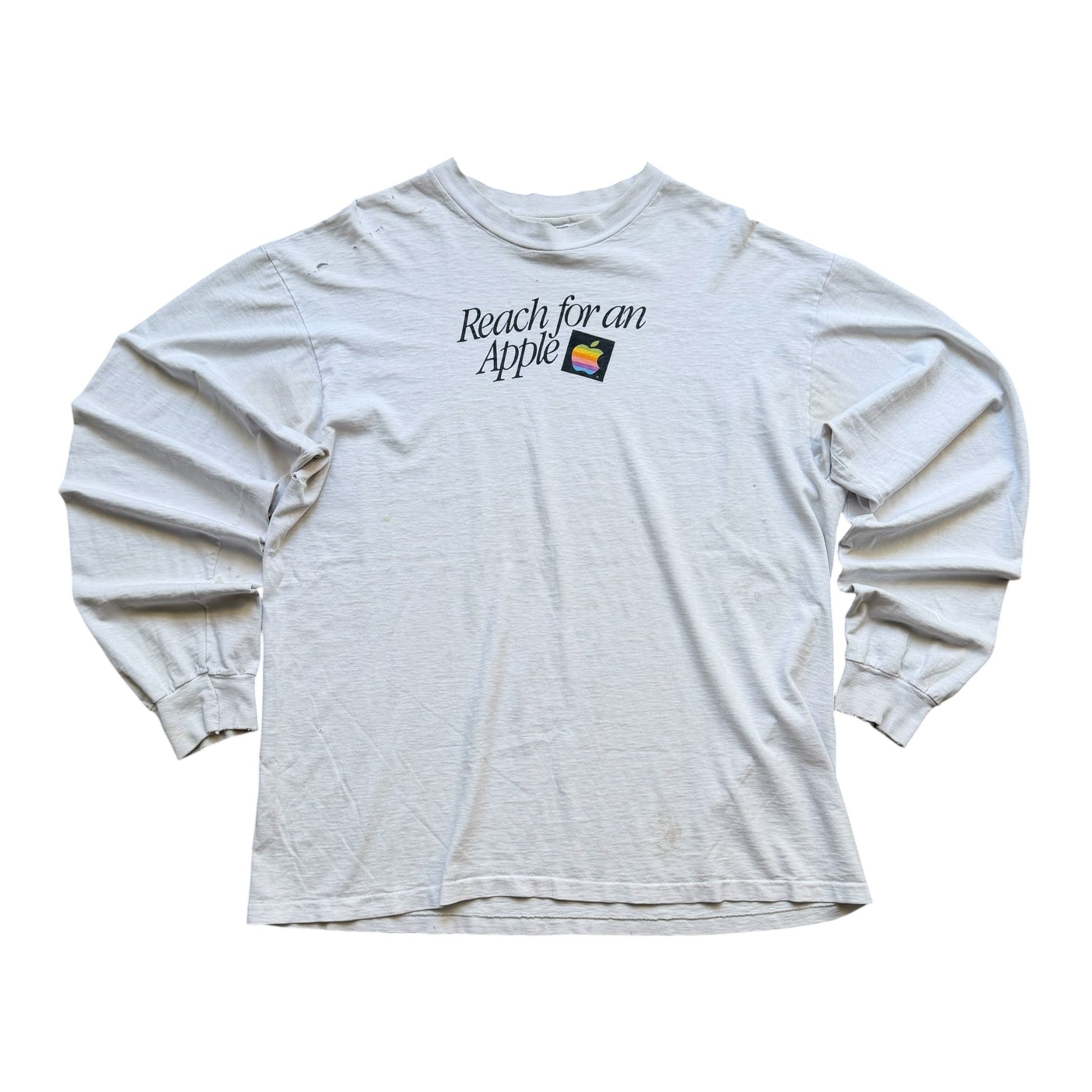 1990 Vintage “Reach For An Apple” Long Sleeve Tee