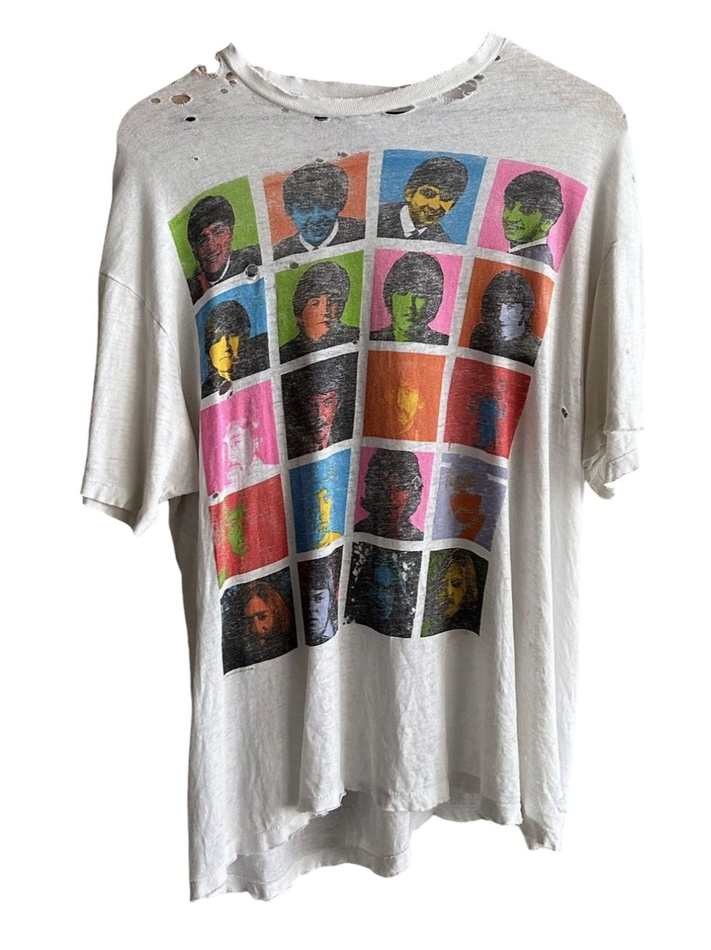 1989 RARE Single Stitch The Beatles Band Tee