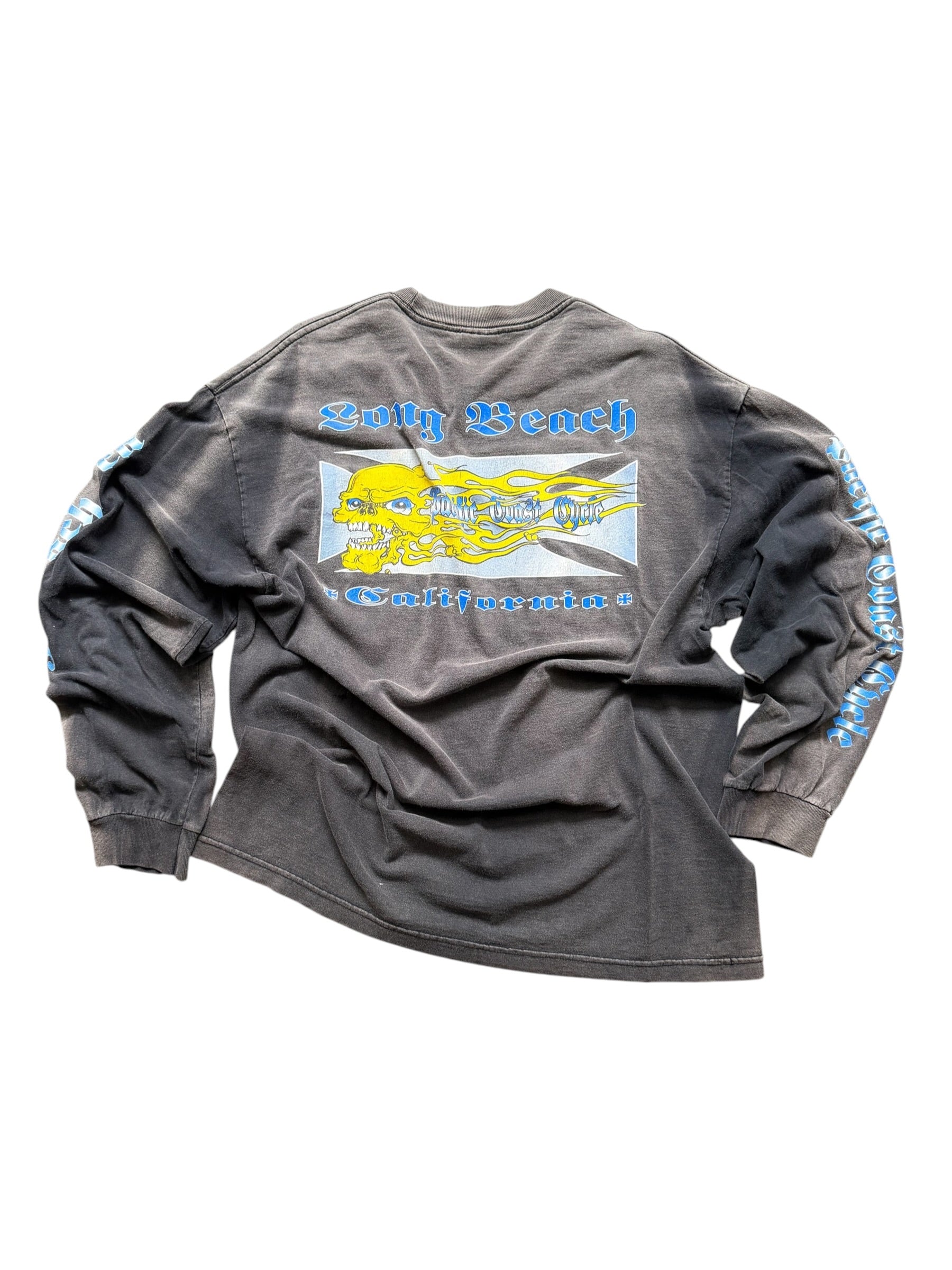 Vintage 90s Pacific Coast Cycle Long Sleeve Biker Tee