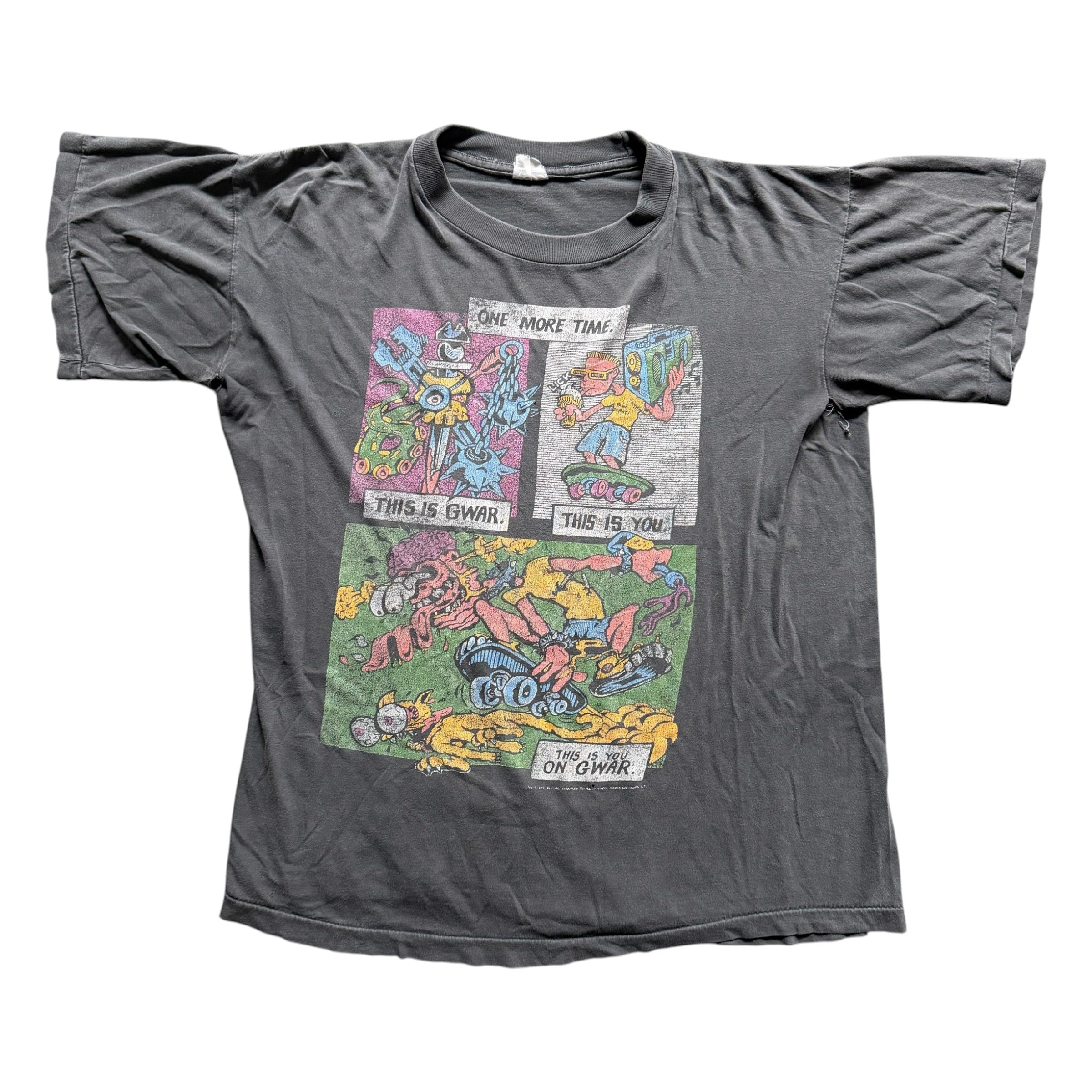 GWAR European Tour 1990 Faded Tee