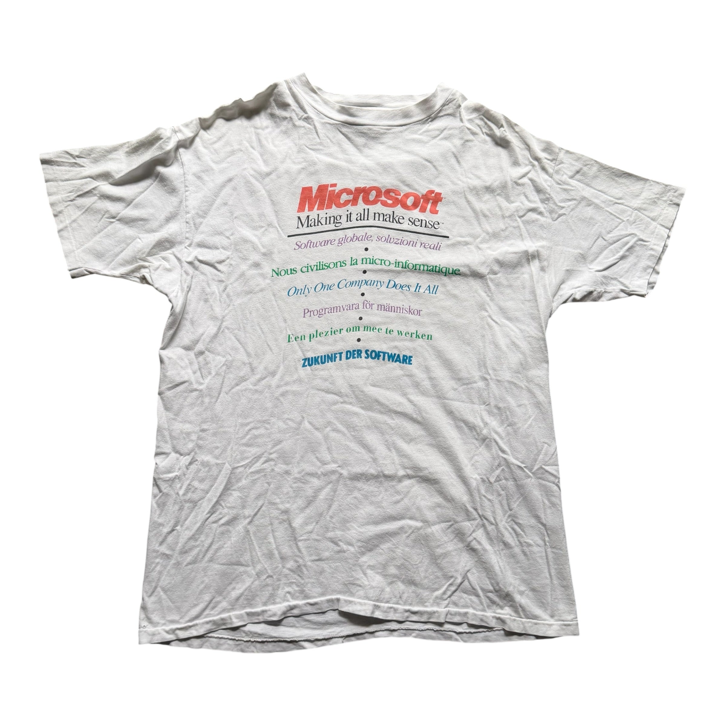 1990s Microsoft "Making It All Make Sense" Tee